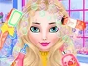 ألعاب غسيل الشعر وتصفيفه