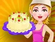 طبخ كعكة الفواكه للبنات