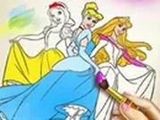 تلوين الاميرات للاطفال