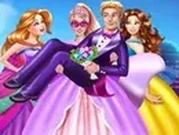 العاب تلبيس سوبر باربي فستان الزفاف