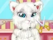 قص شعر القطة انجيلا